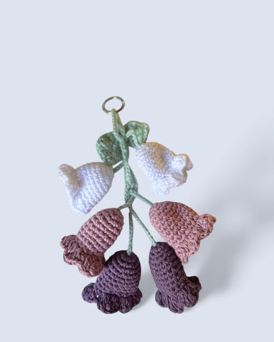 6 Bell Flower Bag Charm