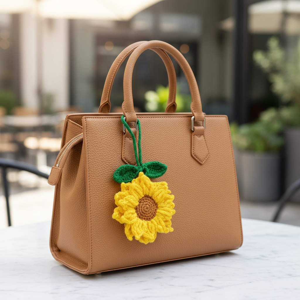 Sunflower Bag Charm